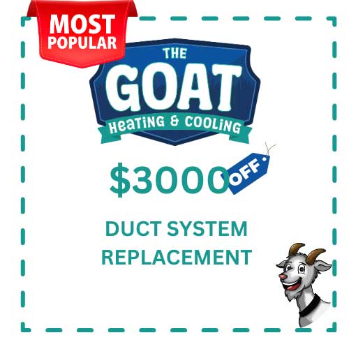 $3,000 Off Duct System Replacement